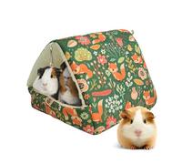 Small Animal House Cage, Hamster Pet House, Guinea House, House Hamster Bed, Non Slip Strawberry House, Removable Pad Cage, Accessories Multi-Functional Cozy Shelter for Small Pet