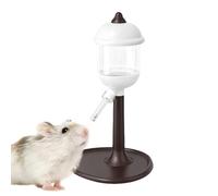 Small Animal Water Bottle - Hamster Glass Tank Waterer with LED | Leak-Proof Double Ball Spout Feeder for Bunny, Chinchilla, Hedgehog, Mice, Squirrel, Guinea Pig, Pet Cage