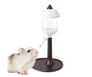 Small Animal Water Bottle - Hamster Glass Tank Waterer with LED | Leak-Proof Double Ball Spout Feeder for Bunny, Chinchilla, Hedgehog, Mice, Squirrel, Guinea Pig, Pet Cage