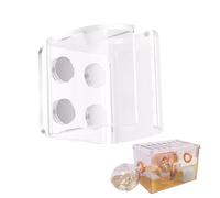 Small Animal Water Feeder - Clear Liquid Dispensver Stand pour hamsters, Clip-on Drink Bottle Support | Support de cage sécurisé pour minuscules animaux de compagnie, conception magnétique ergonomique