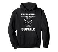 Small Animals Bison Funny Simple Life is Better with Buffalo Sweat à Capuche