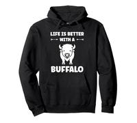 Small Animals Bison Funny Simple Life is Better with Buffalo Sweat à Capuche