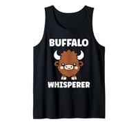 Small Animals Bison Funny Simple Whisperer Buffalo Débardeur