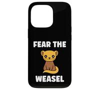 Small Animals Weasels Funny Minimalist Fear The Weasel Coque pour iPhone 13 Pro