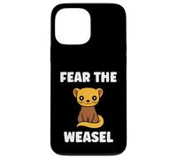 Small Animals Weasels Funny Minimalist Fear The Weasel Coque pour iPhone 13 Pro Max