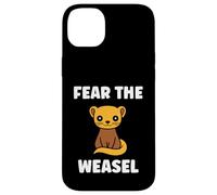 Small Animals Weasels Funny Minimalist Fear The Weasel Coque pour iPhone 14 Plus