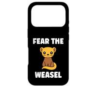 Small Animals Weasels Funny Minimalist Fear The Weasel Coque pour iPhone 17 Pro