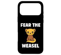 Small Animals Weasels Funny Minimalist Fear The Weasel Coque pour iPhone 17 Pro Max