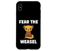 Small Animals Weasels Funny Minimalist Fear The Weasel Coque pour iPhone XS Max