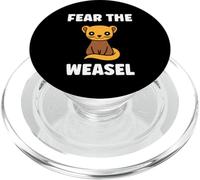 Small Animals Weasels Funny Minimalist Fear The Weasel PopSockets PopGrip pour MagSafe