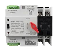 Small ATS Automatic 100A/125A 2P Dul Power Changeover Switches DIN Rail Mount Controller Enduring 125 EU Plug