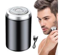 Small Beard Trimmer - outil de rasage étanche, rasoir électrique humide et sec, 6600 tr/min à faible bruit USB Face Rechargeable Moustache Trimmer, Kit de toilettage portable pour hommes, outil de m