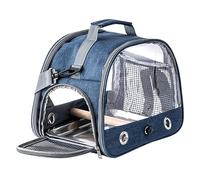 Small Bird Travel Carrier Pet Transportant cage de voyage avec perche et plateau, animal respirant hors cage de voyage, transportant facilement des accessoires pour animaux
