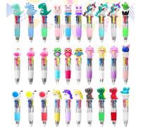 Small Birthday Gift For Children, Invites, 30 Pens 4 Colours With Cartoon Patterns, Goodies Surprise Pouch For Children's Birthday