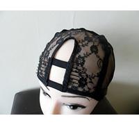 Small Black Middle U part Weaving Cap bonnet pour perruque. chapeau pour le tissage. filet pour tissage. avec peigne pour perruque. with Sturdy Straps. 1'' X 3.5'' UPart