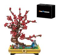Small Bricks Cherry Blossom Tree Building Block Kit DIY Home decoration Potted Plant Flower Botanical Construction Toy Miniature Landscape Model of Plants for 14+ Adult (63002-Orchid)