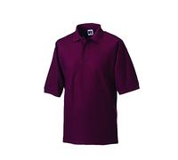 (Small, Burgundy) - Jerzees Classic Polo Shirt
