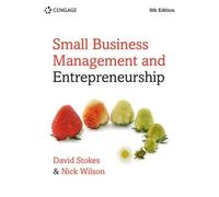 Small Business Management And Entrepreneurship
