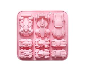 Small Car Mold, 9-Cavity Compact Size High Flex Silicone Tray for Fine Detail Formation, Fast Mold Release with Controlled Pour Casting, Plaster Epoxy Chocolate Making for Creative Craft Use