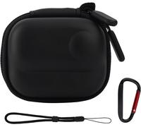 Small Carrying Case for Insta360 GO 3/GO 3S,Storage Bag Mini Protective Portable Travel Bag with Carabiner and Wrist Strap for Screen Camera Lens Cover Protection,Black,Travel Belt