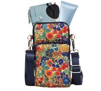 Small Cell Phone Purse - Large Capacity Printed Fashionable Organizer | Women Cell Phone Purse Wallet Bag, Portable Phone Holder, Compact Shoulder Pouch, For Commuting Beach Date Night Mu