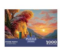 Small Coffee Shop 1000 Pcs Carton Extra-épais Coffret De Puzzles Italian Lakeside Anti-Stress Jeu Créatif Puzzles As Birthday Gifts 38x26cm/1000pcs