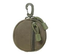 Small Coin Purse - Porte-monnaie rond, usage extérieur, sac fourre-tout, sans fil, étui à clés, sac multifonction pour la randonnée et le camping, Vert militaire, Consulte la descripción, Voir