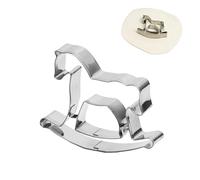 Small Cookie Cutter - Stainless Steel Baking Tool, Multipurpose Non Stick Pastry Mold, Long Lasting 2026 Horse Shape Shaper | Dough Pie Candy Fondant Chocolate Holiday Home Kitchen New Year Decoration