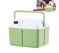 Small Cooler, 5L Insulated Portable, 10.63×8.27×8.07Inch Hard Case Box with Temperature Display, Outdoor Tool with Easy Carry, Household Supply Accessory for Drink Beverage Food Camping Picnic Boating