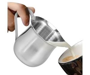 Small Creamer Pitcher - Stainless Steel 90ml Mini Jug, Syrup Pour Spout| Multifunctional Dishwasher Safe Holder Includes Household Kitchen Tea Coffee Sauce Container Supplies For Milk Serving Preparat