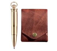 Small Credit Card Holder- 4.33inch Leather Vintage Wallet | PU Money Purse - Retro compact wallet with pen slots for men women travel hiking shopping business use stylish durable daily organizer
