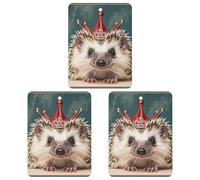 Small Crown Lot de 3 désodorisants carrés à suspendre pour voiture, maison, bureau, style blanc