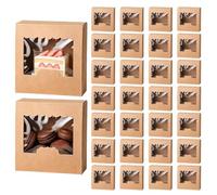 Small Cupcake Boxes 30 Pieces Cake Container Display With Transparent