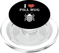Small Cute Insect Woodlice Minimalist Simple i Love Pill Bug PopSockets PopGrip pour MagSafe