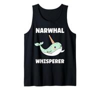 Small Cute Simple Minimalist Sea Unicorn Whisperer Narwhal Débardeur