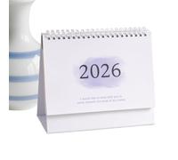 Small Desk Calendar 2026 - Papier, 7,48 x 6,3 po Academic Planner Organiseur mensuel | Compact Design for Efficient Scheduling, Desktop Calendar For Teachers, Students, Families, Home, Office, Dorm
