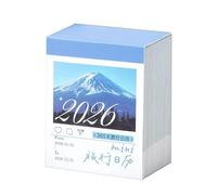 Small Desk Calendar - Daily Tear Off Agenda for Schedule Planning | Portable 2026 Planner with Compact Design, Home Office Decor, Teacher Organizer, Travel Party Favors for Christmas New Year