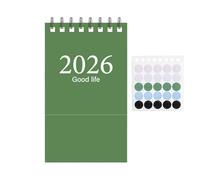 Small Desk Calendar - January 2026 to July 2027, Desktop Planner for School Supplies, Home, Workplace, Dorm, Library, Counter, or Meeting Room | Compact Monthly and Weekly Organizer
