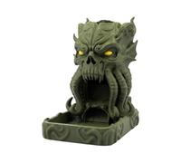 Small Dice Tower - 3D Printed Cthulhu Roller, Tabletop Game Decor | 3.07x4.33in Size | Lightweight 3D Printed Material | Cthulhu Polyhedral Dice Tower & Tray Accent For Board Games, RPGs