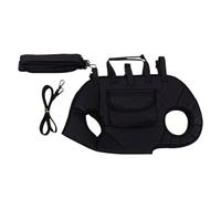 Small Dog Carrier, Cat Travel Sling, Pet Shoulder Bag, Waterproof Oxford Fabric, Breathable Mesh Panels, Camping Hiking Outdoor Use, 15x8x10 inches, Brown Black, 1 Piece