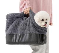 Small Dog Carrier - Waterproof Shoulder Bag | Warm Waterproof Dog Carrier Sling With Safety Harness Buckle, Small To Medium Breeds, Ideal For Winter Travel, Outdoor Walks, Shopping, And Co