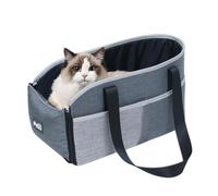 Small Dog Center Console Seat Car Center Console Seat Small Dog Carrier | Riding Pet Storage Pocket Kitten Puppy Carrier for Living Room, Bedroom