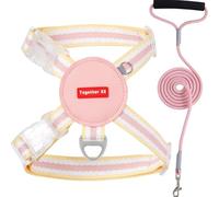 Small Dog Harness, Puppy Rope and Harness Set, Soft Small Dog Harness, Adjustable Vest Puppy Harness, No Pull Dog Harness, Easy to Use, Portable for Small Medium and Large Dogs