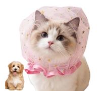 Small Dog Head Mesh - Dogs Pet Anti-Scavenging Muzzle | 9.8x9.8x11.8in Soft Breathable Mesh No-Eat Protector for Social Gatherings Outdoor Activities Hot Weather Summer Park Street Walking