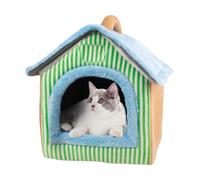 Small Dog House - Foldable Cave Bed | Cat Cave, Plush Pet Hideaway