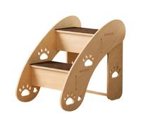 Small Dog Steps - 16x15 inch Wooden Pet Sofa Climbing Ladder, Anti-Slip Mat Triangular Structure Steps, Stable Elderly Cats Puppy Ladder | High Bed Car Chair Window Stairs for Indoor Couch Home