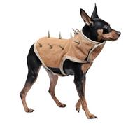 Small Dog Vest | Adjustable Puppy Costume - Anti Bite Dog Vest with Removable $ Spikes - for Training Outdoor Hiking Walking Security