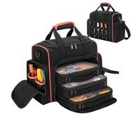 Small Double-Layer Tool Bag Handbag - Heavy-Duty Tool Storage Organizer Wit