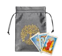 Small Drawstring Storage Bag | Tarot Deck Bag | Tarot Card and Crystal Bag | Protective Tarot Pouch | Jewelry Wrap Storage Container | Multipurpose Bag Suitable for Cards, Accessories, and More