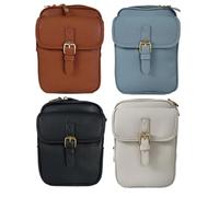 Small Épaule Sac À Main, Petits Épaules Anti-vol, Portefeuille Intégrée 10 Places Cartes STRAP CUIR ALIMENT